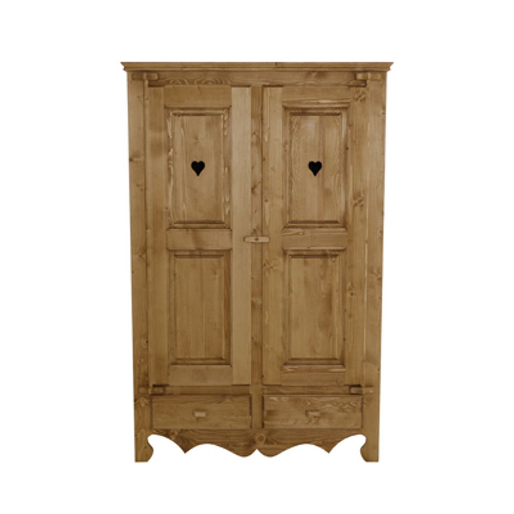 Armoire 2 portes, 2 tiroirs